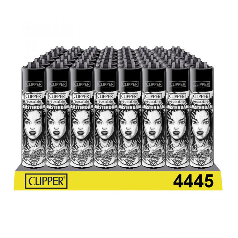 445 TATTOO GIRL CLIPPER® Lighters Classic Large x48pcs Magic Leaf