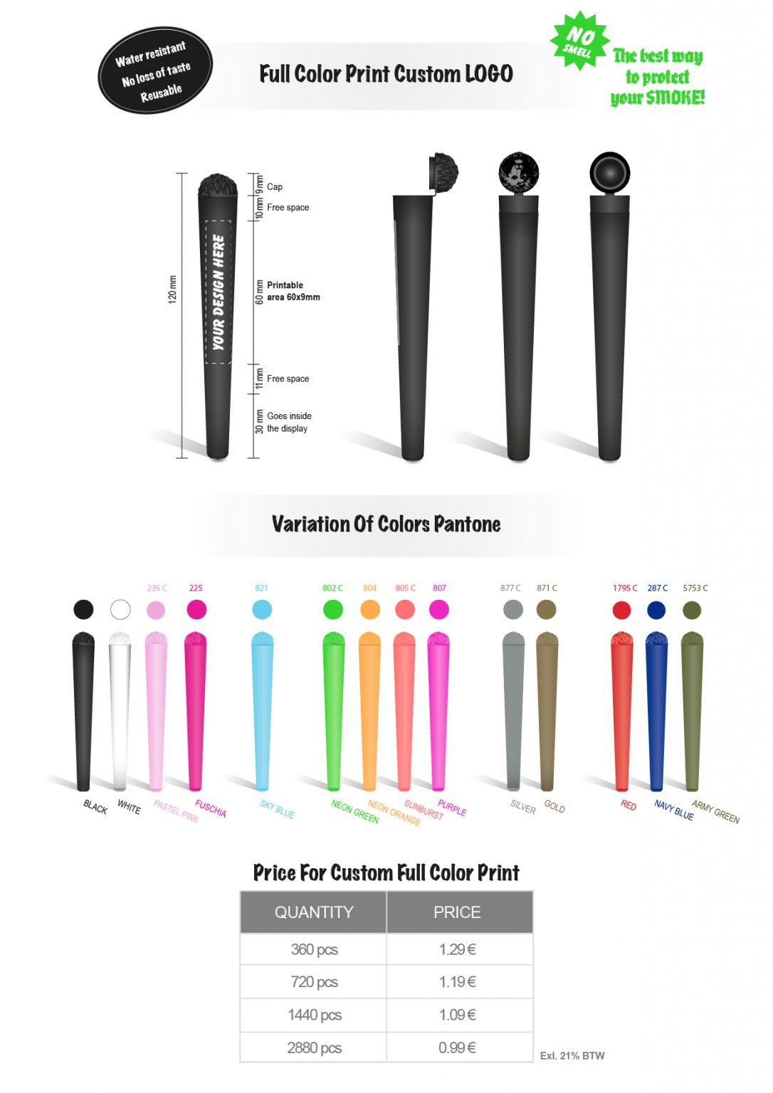 Joint Tubes Magic Leaf Custom joint tubes